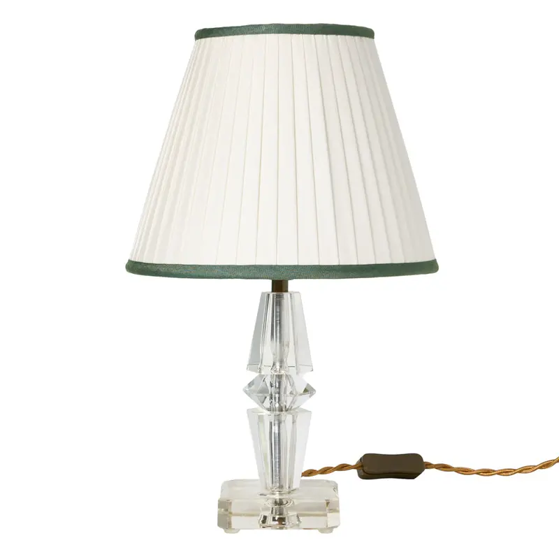 Antique Crystal Table Lamps – Matching Pair 1