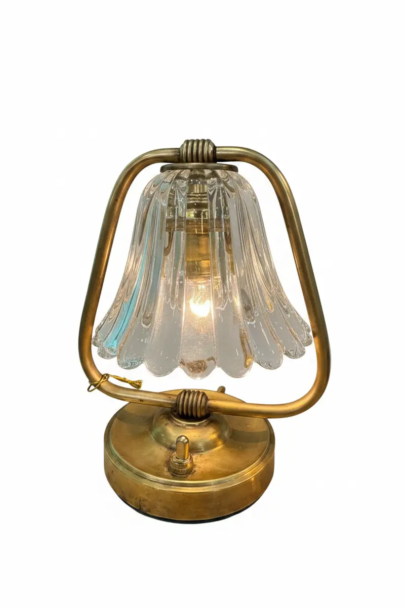 Barovier & Toso Bell-Shaped Table Lamp – Venetian Glass Lighting 1