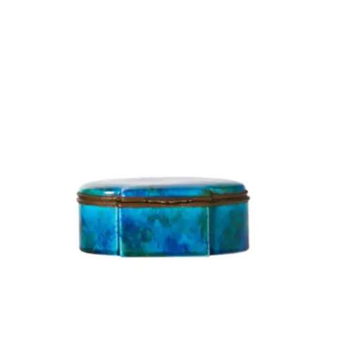 Blue And Turquoise Sèvres Porcelain Box – 19Th-Century French Collectible 1
