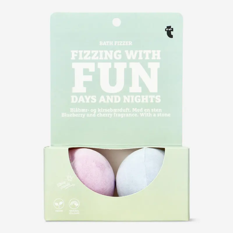 Blueberry & Cherry Scented Bath Fizzers – Dual-Pack 1