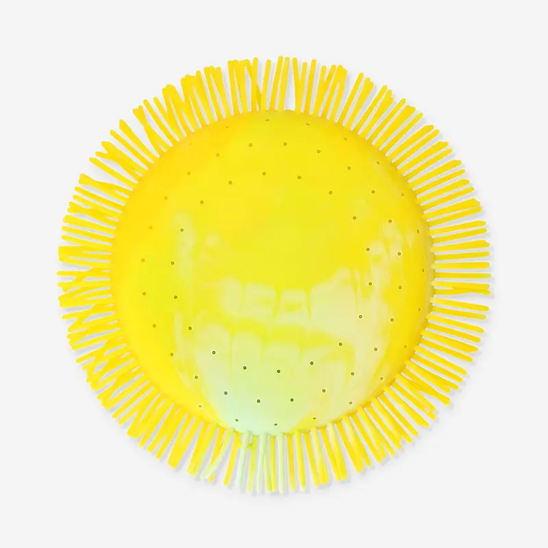 Bright Yellow Floating Flying Disc For Pool & Beach Play 1