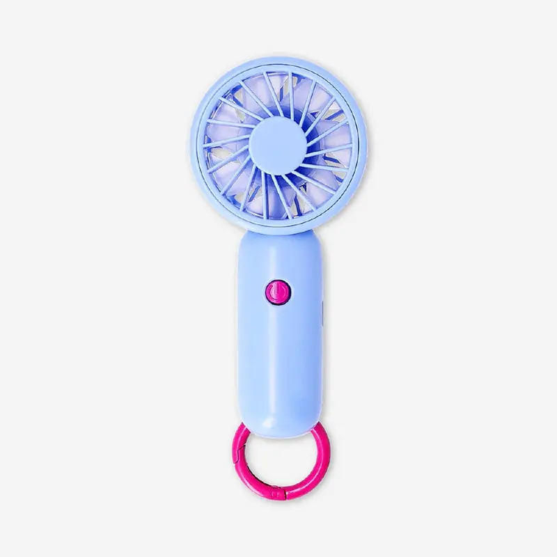 Compact 3-Speed Handheld Fan In Ocean Blue 1