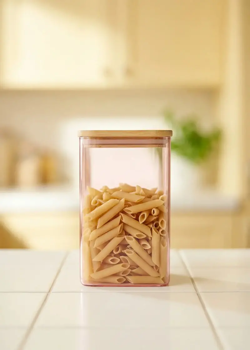 Designer Pink Glass Storage Jar With Lid – 1.7 L 1