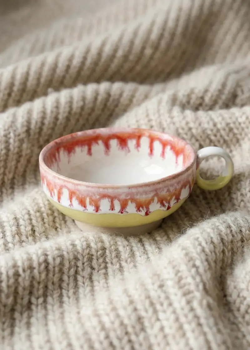 Drip-Glazed Ceramic Mug (200 Ml) 1