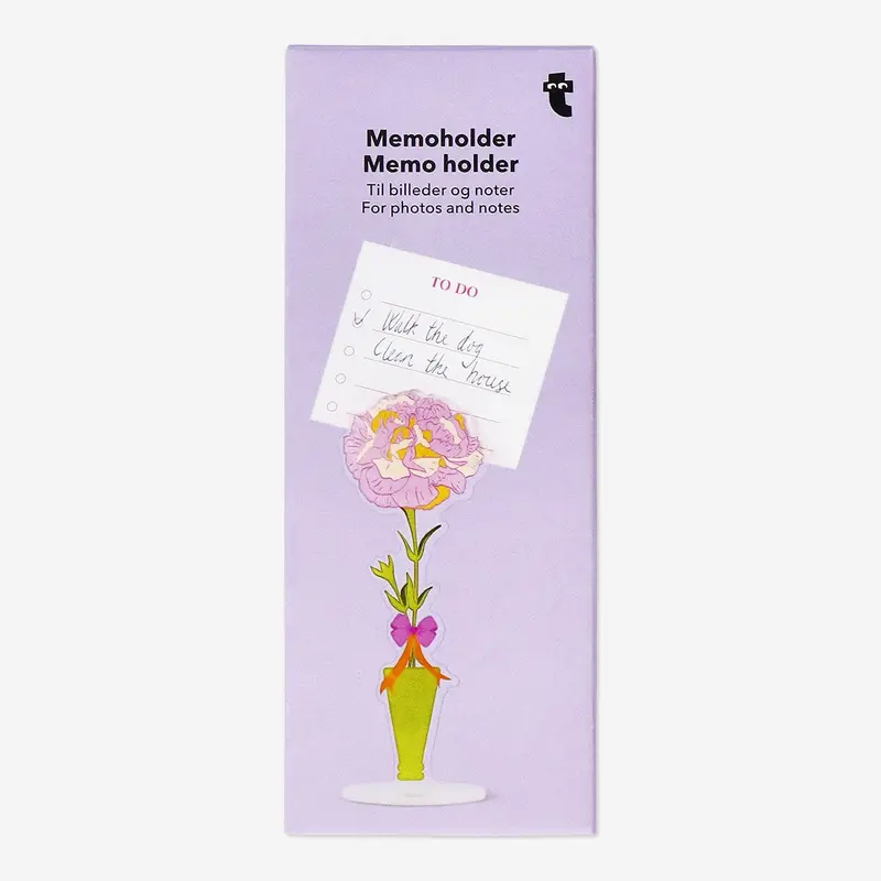 Floral Memo Clip And Holder 1