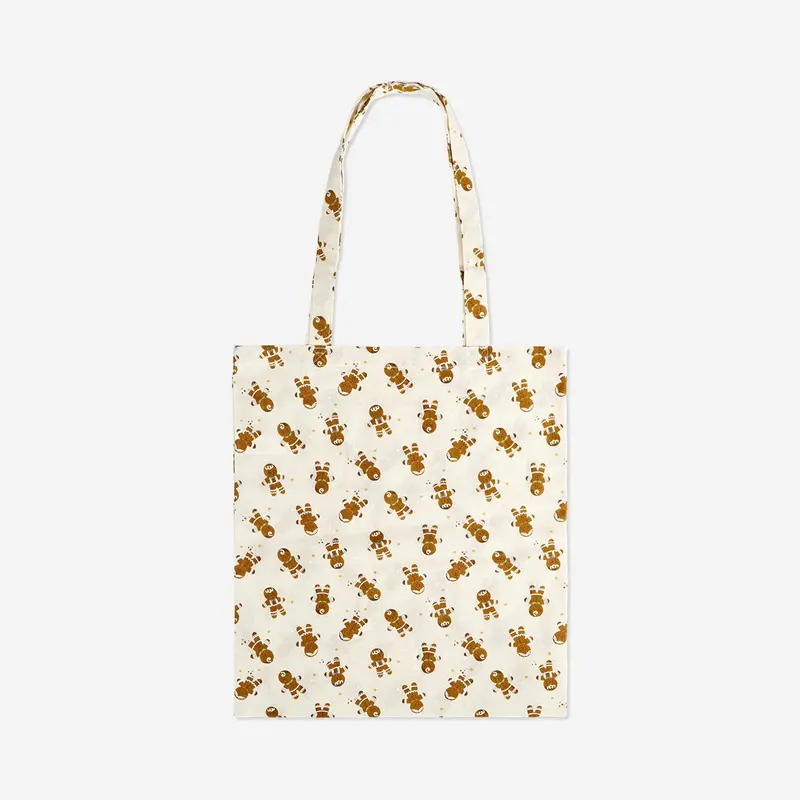 Gingerbread House–Print Cotton Tote Bag 1