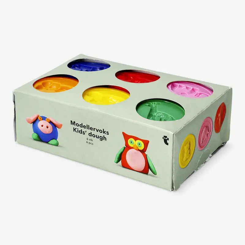 Non-Stick Kids Modeling Dough – 6-Color Assortment 1