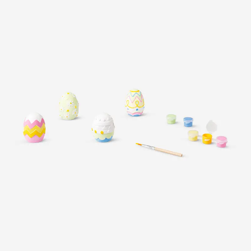 Paint-Your-Own Ceramic Easter Egg Kit – 4 Blank Eggs 1