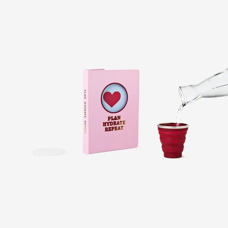 Pink Notebook Featuring Coffee Cup Illustration – A5 Journal With Fun Design 1
