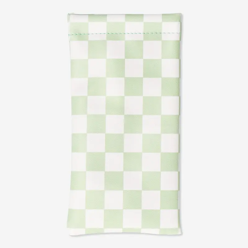 Plaid-Print Hardshell Eyeglass Case 1