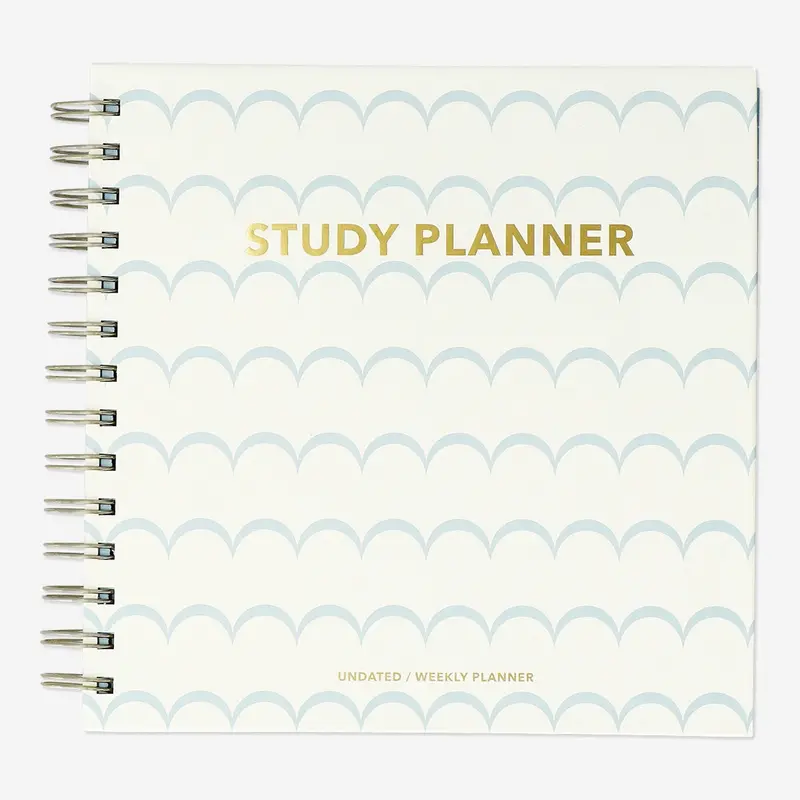 Scalloped-Edge Academic Study Planner – Daily & Weekly Tracking Notebook 1