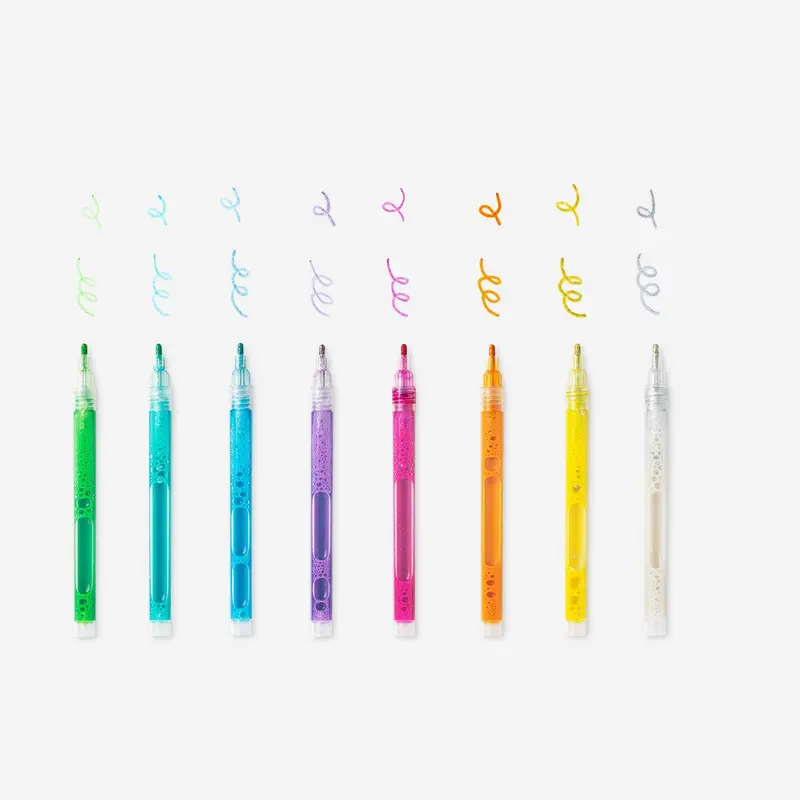 Sparkle-Finish Art Markers – Set Of 8 1