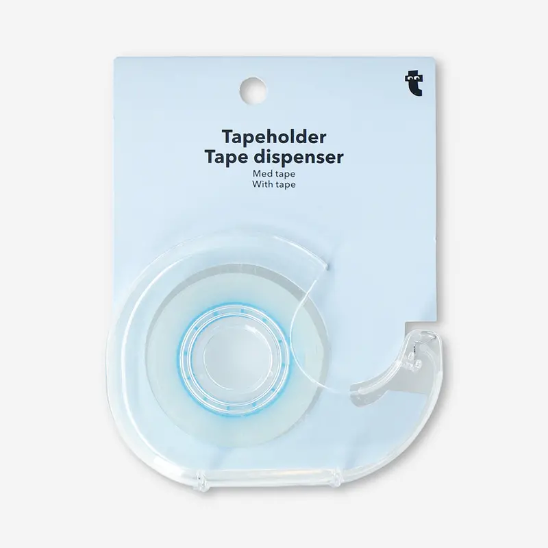 Transparent Adhesive Tape Dispenser With Built-In Roll 1